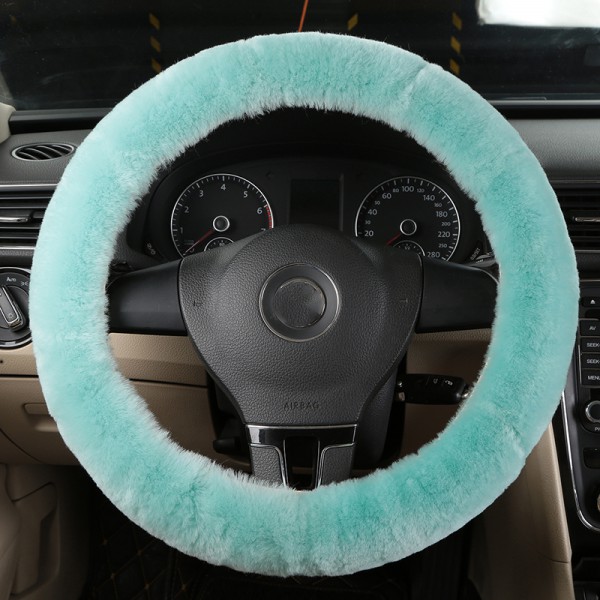 Genuine Wool Sheepskin Car Steering Wheel Cover